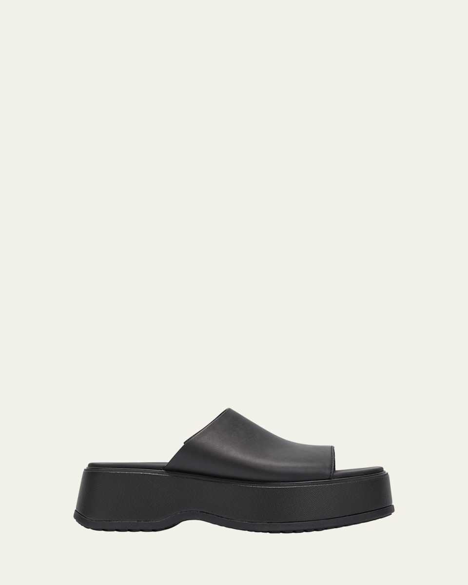 Dayspring Leather Platform Slide Sandals